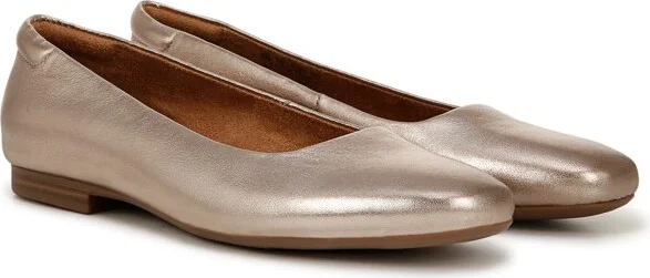 Naturalizer Women's Kelly Ballet Flat Crème Brulee Leather 5.5 M - Image 3