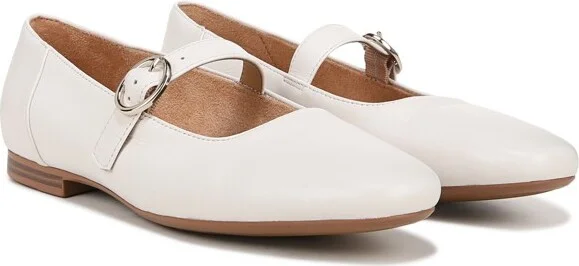 Naturalizer Womens Kelly Mary Jane Flat Black Leather 9 W - Image 5