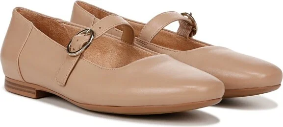 Naturalizer Womens Kelly Mary Jane Flat Black Leather 9 W - Image 6