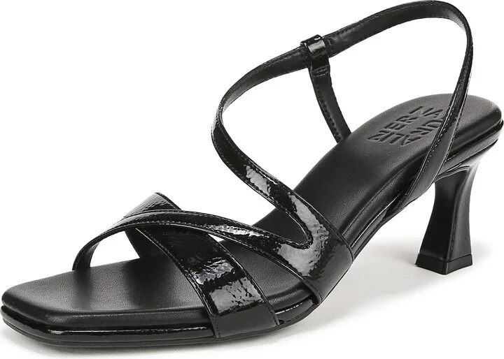 Naturalizer Womens Kieran Heeled Sandal Black 6 W