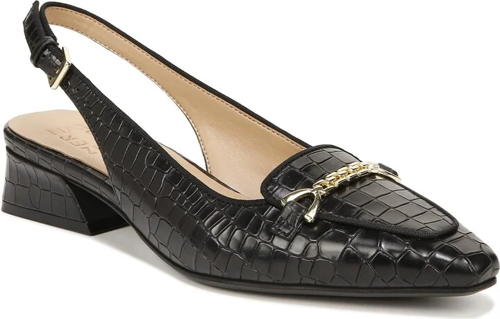 Black Croc Leather
