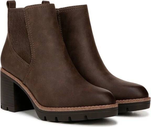 Naturalizer Womens Madalynn Gore Water Repellent Lug Sole Ankle Boot Truffle Taupe Brown 9.5 W - Image 2