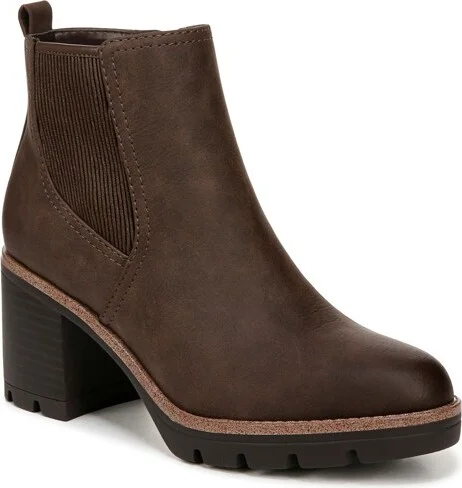 Naturalizer Womens Madalynn Gore Water Repellent Lug Sole Ankle Boot Truffle Taupe Brown 9.5 W
