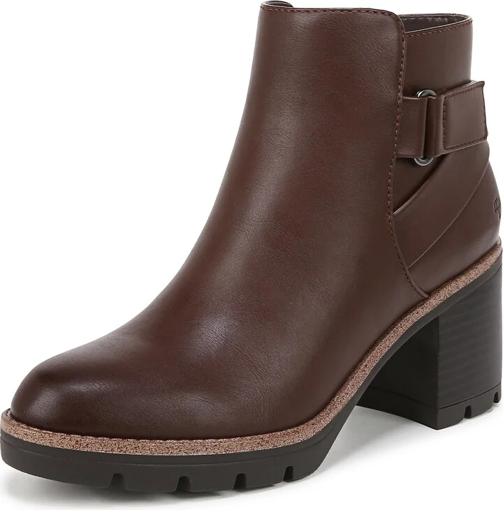 Naturalizer Womens Madalynn Strap Water Repellent Ankle Boot Chocolate Brown 7 M