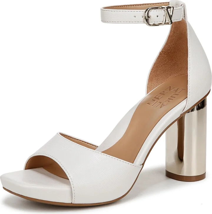 Naturalizer Womens Malia Heeled Sandal Warm White 10 M