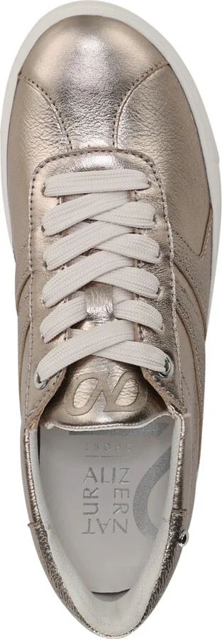 Naturalizer Women's Medina Round Toe Lace Up Sneakers - Warm White/Rose Gold Leather - Image 8