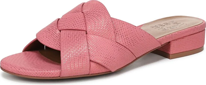 Sunset Coral Pink Leather