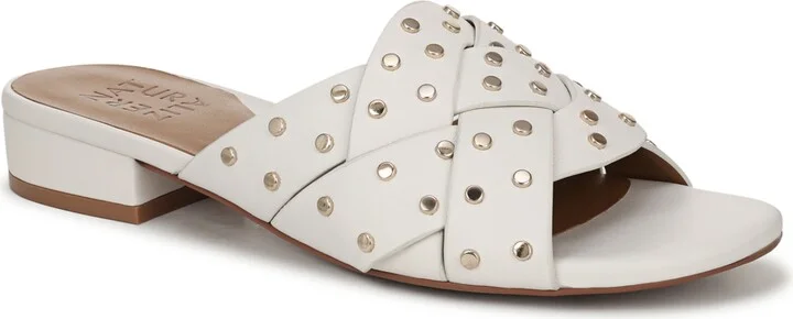 Naturalizer Women's Morena Studded Block Heel Slide Sandals