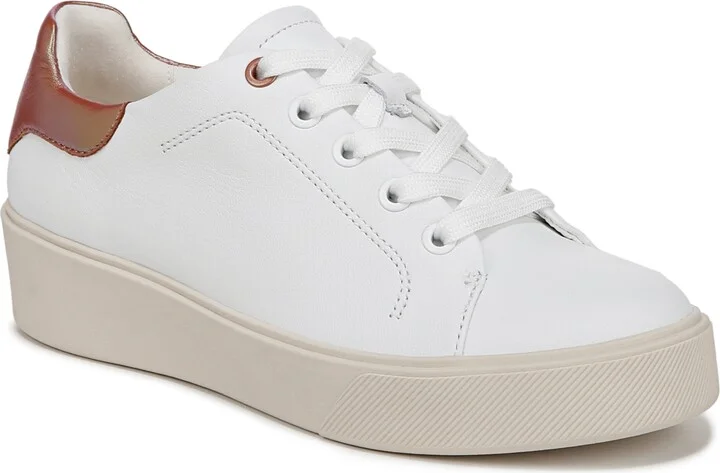 White,pink Leather