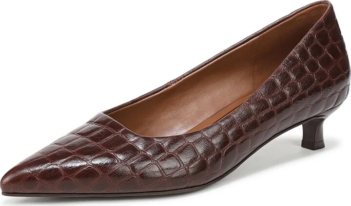Naturalizer Women's Natalia Pump Cappuccino Croco Leather 6 W
