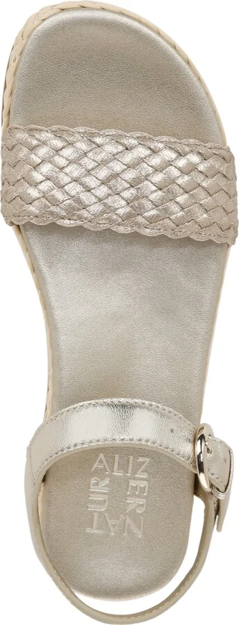 Naturalizer Women's Neila 2 Flatform Sandals - Eggshell Beige Raffia/Fabric - Image 8