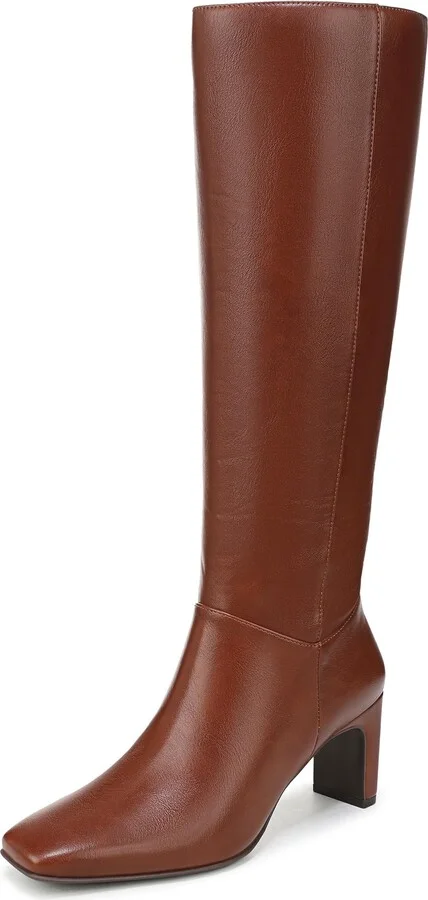 Naturalizer Women's Nona Knee High Boot Saddle Tan 6 W