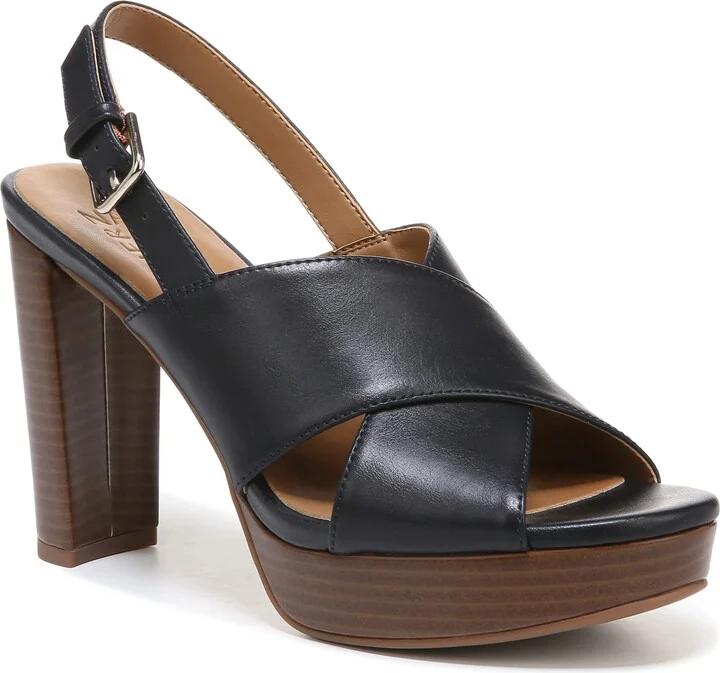 Naturalizer Womens Nylah Slingback Dress Sandal Navy Blue 11 M