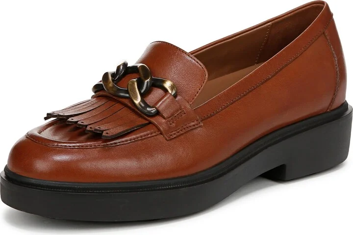Naturalizer Womens Paris Loafer Cider Spice Brown Leather 8.5 M