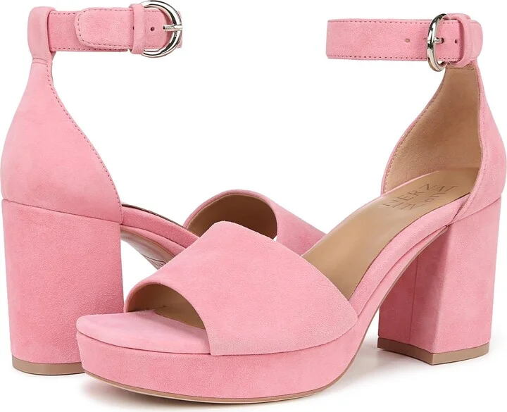 Flamingo Pink Suede