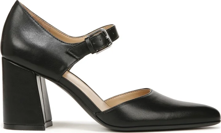 Naturalizer Women's Pixie Mary Jane Pointed Toe Block Heel Pumps - Image 2