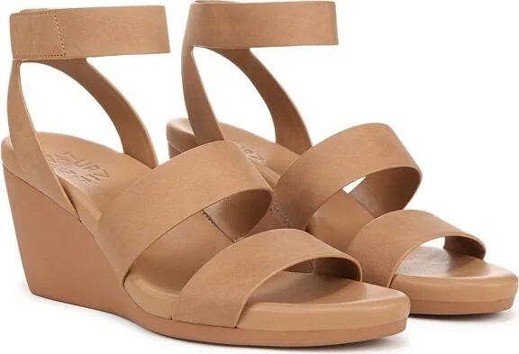 Naturalizer Womens Priya Wedge Sandal Cookie Dough Brown 8 M - Image 2