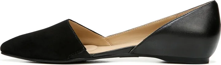 Naturalizer Womens Samantha Comfortable Pointed Toe D'Orsay Slip On Ballet Flat