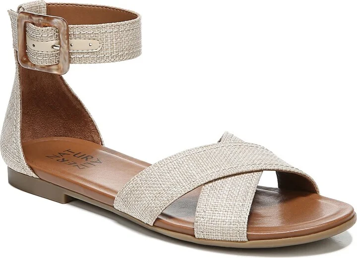 Naturalizer Womens Sausalito Sandal Natural Straw 8 W