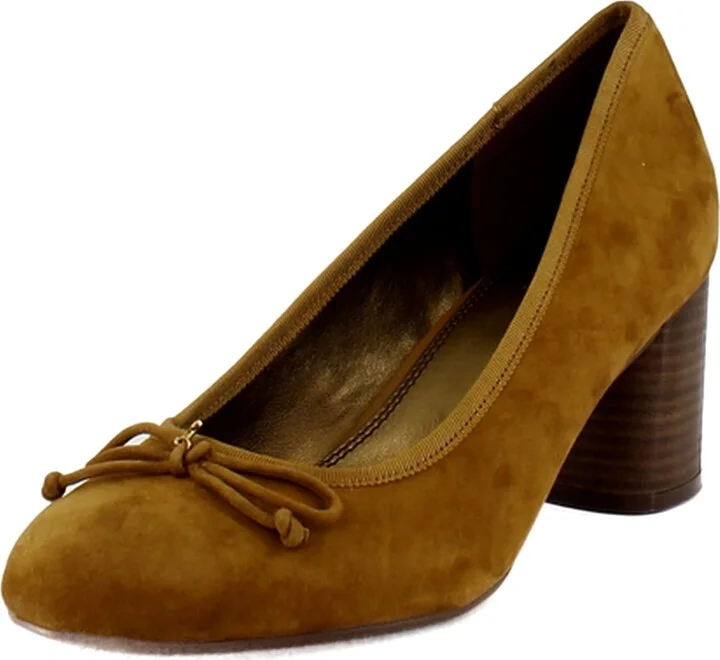 Dark Saffron Yellow Suede