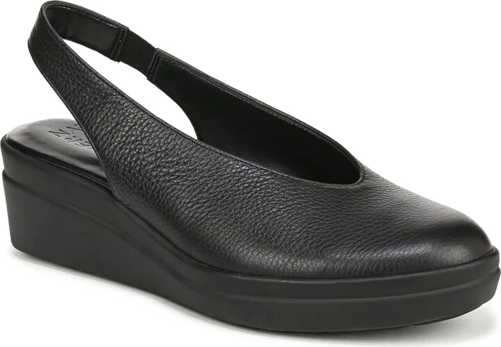 Naturalizer Women's Sutton Closed Almond Toe Slingback Wedges
