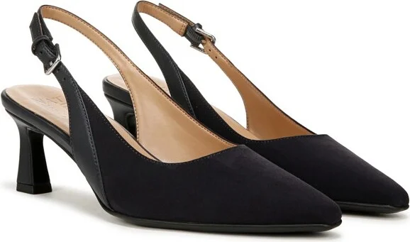 Naturalizer Womens Tansy Slingback Pointed Toe Pump French Navy 7.5 W - Image 2