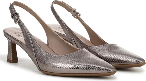 Naturalizer Womens Tansy Slingback Pointed Toe Pump French Navy 7.5 W - Image 3
