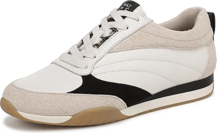Warm White/Black Leather/Suede