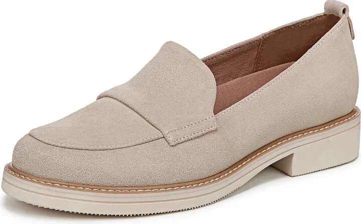 Naturalizer Womens Taylin Loafer Flat Deep Porcelain Suede 5 M