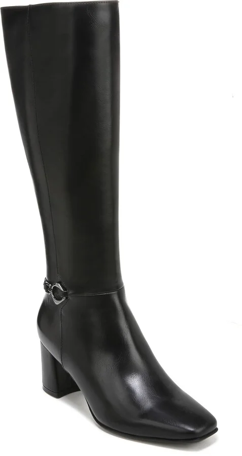 Black Smooth Narrow Calf