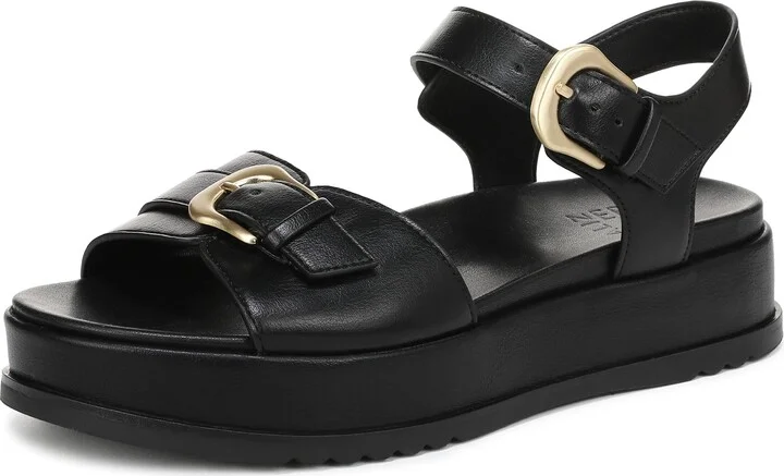 Naturalizer Womens Zen Sandal Black 6.5 W