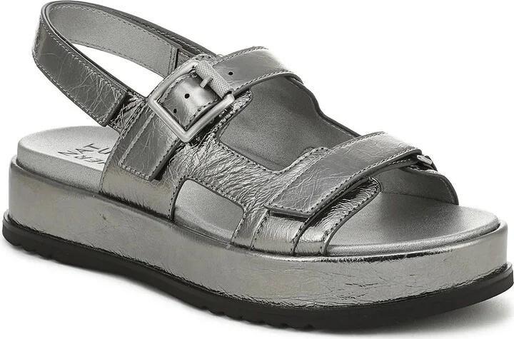 Pewter Metallic Leather