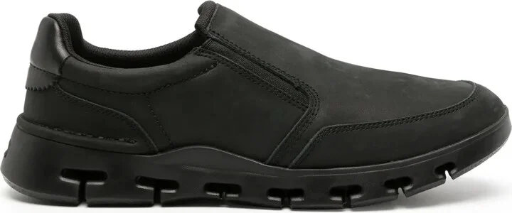 Nature X Step leather sneakers