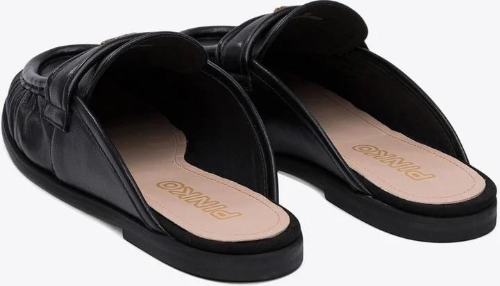 Naty Nappa Leather Flat Mules - Image 3