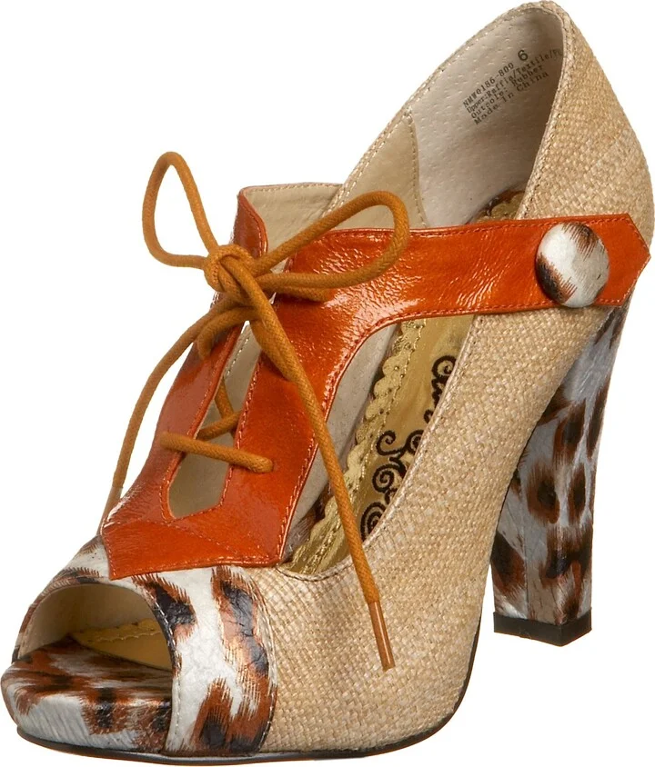 Naughty Monkey Women's Lace Up Wild Pump