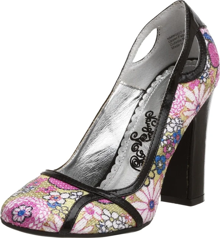 Naughty Monkey Women's Sequin Bouquet Pump