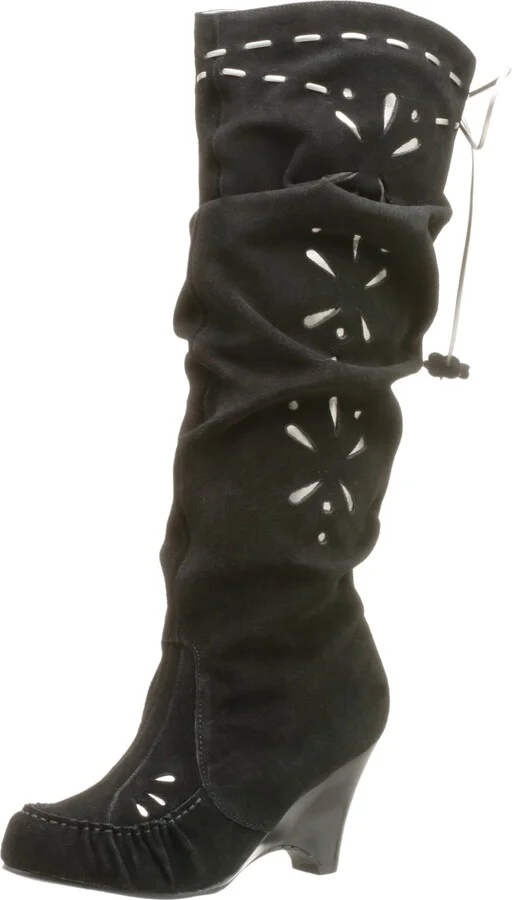 Naughty Monkey Women's SNO Ball Wedge Boot