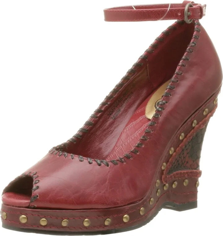 Naughty Monkey Women's Step It Up Wedge with Ankle Strap