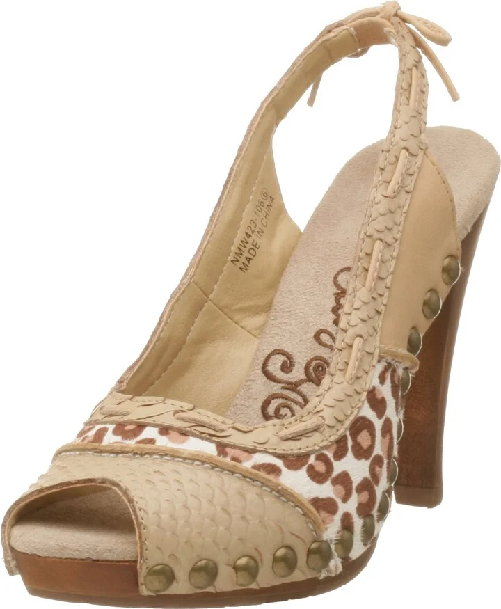 Naughty Monkey Women's Stud-lee Slingback Pump