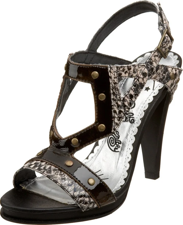 Naughty Monkey Women's Whipped Me Around Leather Pump