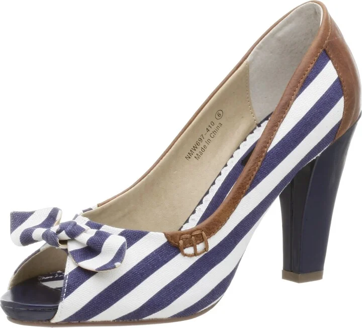 Naughty Monkey Women's Z Inside Open Toe Pump