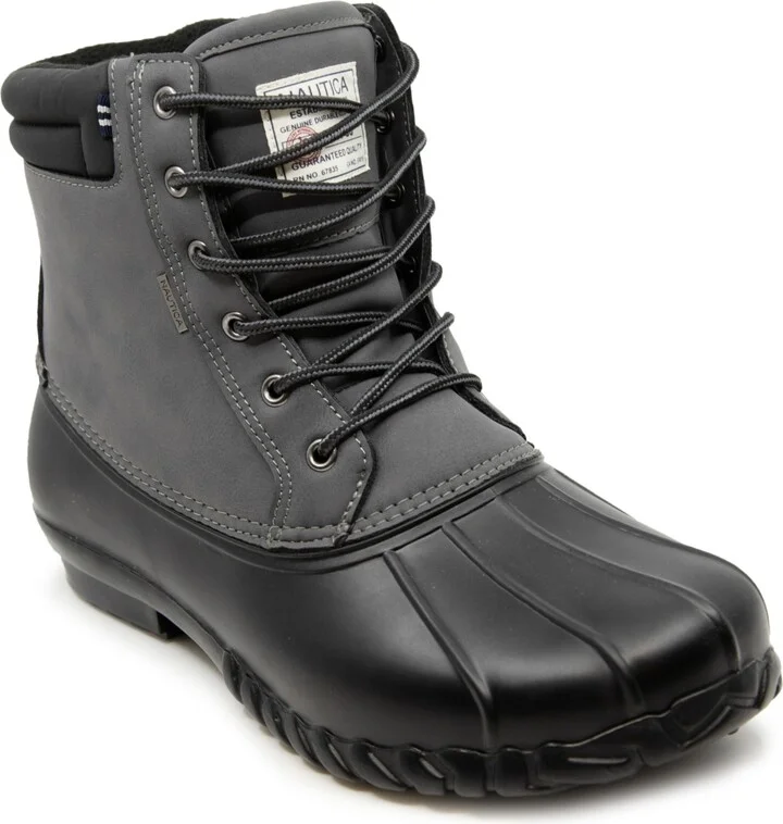 Nautica Men's Channing Cold Weather Boots - Charcoal, Black