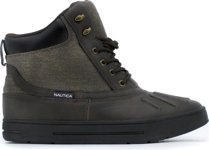 Nautica Men's New Bedford Duck Boots - Brown, Canvas - Image 2