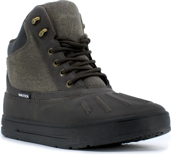 Nautica Men's New Bedford Duck Boots - Brown, Canvas