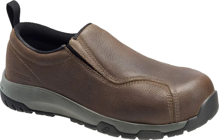 Nautilus 1657 Men's Slip-On Leather Slip Resistant ESD Work Shoe - Carbon Safety Toe 8M