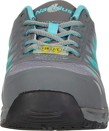 Nautilus Safety Footwear Specialty ESD Grey Carbon Toe SD10 - 2485 Women's Shoes Grey : 6 B - Medium, Leather - Image 5