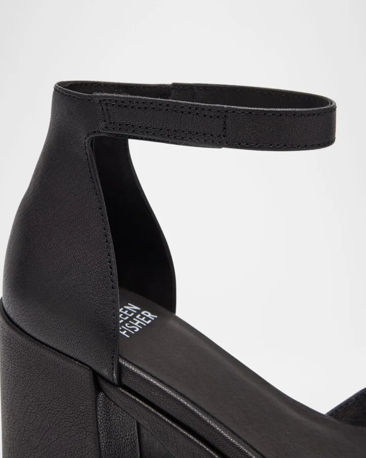 Nava Leather Grip-Strap Platform Sandals - Image 2
