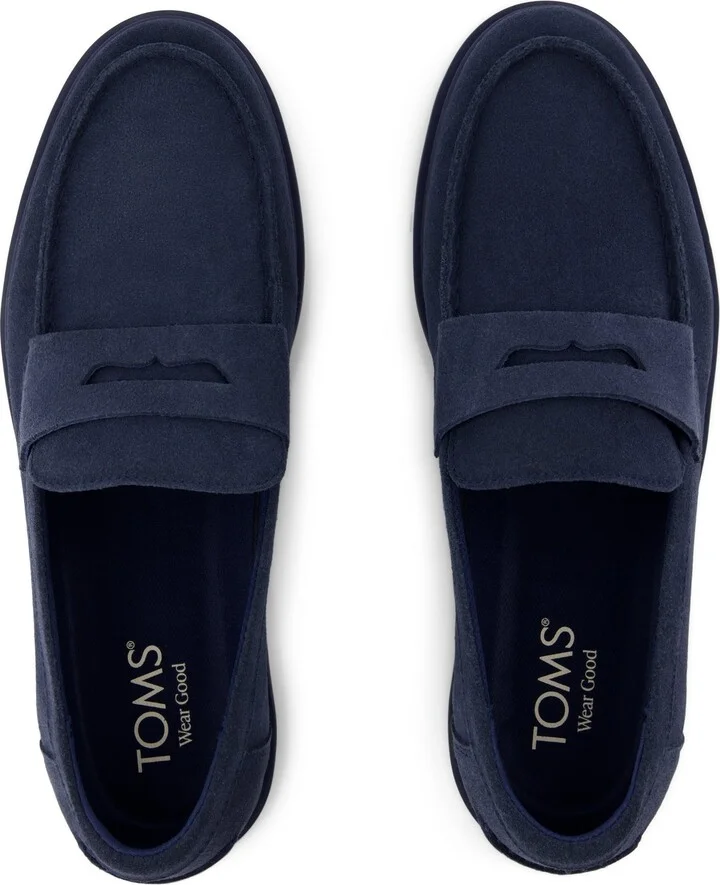 Navi TRVL LITE Havana Loafer Navy Suede Slip On - Image 4