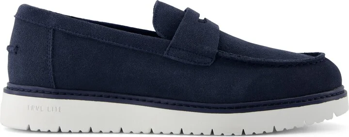 Navi TRVL LITE Havana Loafer Navy Suede Slip On