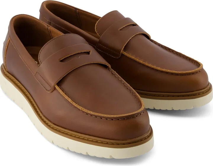Navi TRVL LITE Havana Loafer Walnut Leather Slip On - Image 2